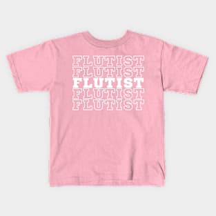 Flutist. Kids T-Shirt